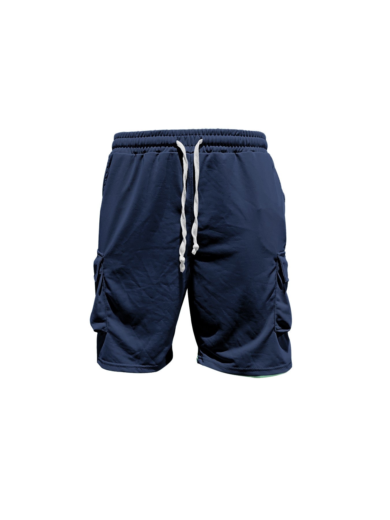 Summer new men's round neck short sleeve T-shirt shirt shorts two-piece suit loose large size ice