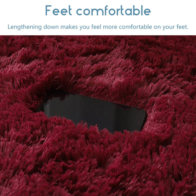 Fluffy Wool Rug Living Room Carpets Faux Fur Round Mat Kids Room Long Plush Rugs Home Bedroom Decor Shaggy Carpet