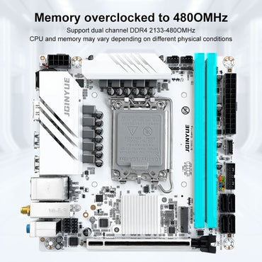 JGINYUE Placa-mãe B760i LGA 1700 Suporte Intel Core 12ª 13ª DDR4 3200mhz RAM Última mini itx B760i-GAMING