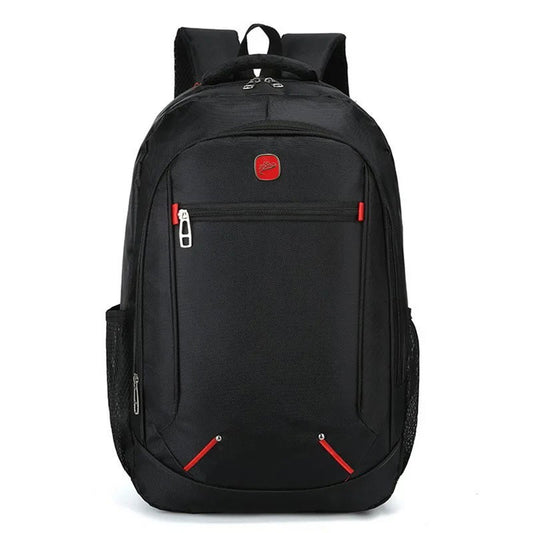 Large-capacity Student School Bag Casual Solid Color Backpack Material Oxford Men New Backpack Multi-functional Simple Bag