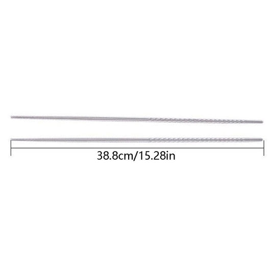 1 Pair Cooking Chopsticks Stainless Steel Chopsticks Extra Long Frying Chopsticks Hot Pot Long Chopsticks Dishwasher Safe 38cm