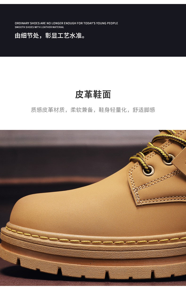 Botas Masculinas Grandes 48 Botas de Motocicleta Cano Curto Masculinas Impermeáveis para Caminhada Chelsea de Inverno Botas Retrô Confortáveis Botas Masculinas