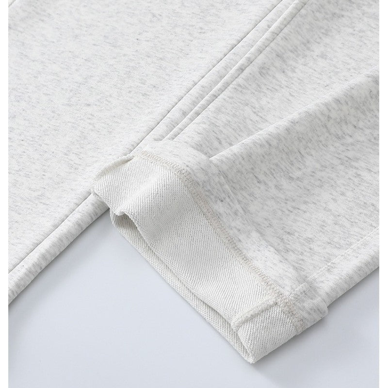 Calça de moletom reta 340G de terry, confortável, versátil, macia e suave para a pele, resistente a rugas e durável