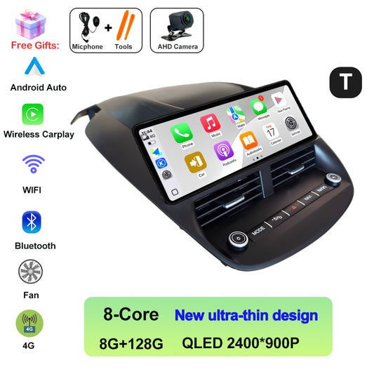 Android 14 For Ford Kuga 2013-2018 Wireless CarPlay Multimedia Display Touch Screen Android auto Head Unit Navigation GPS BT DVR