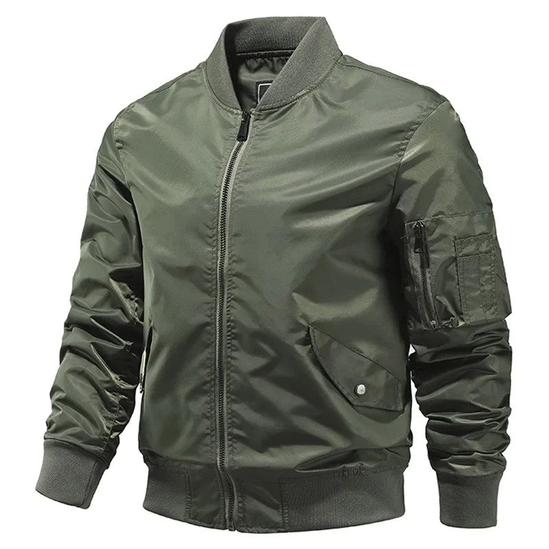 Bomber Jacket Men Winter Autumn College Camouflage Jackets Men Motorcycle Coat Windproof Army Pilot Military Jacket Streetwear