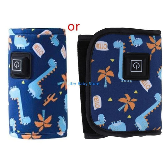 N80C Adjustable Temperature Control Breast Milk Heater Bag Portable USB Baby Bottle Warmer 5V 2A Heating Travel Milk Warmer