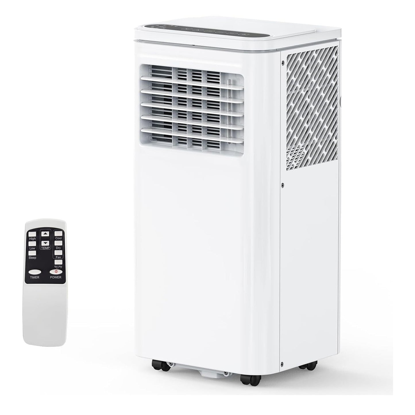 Ar Condicionado Portátil 10000 BTU 3 em 1 com Ventilador e Desumidificador Controle Remoto Display LCD, Timer 24H
