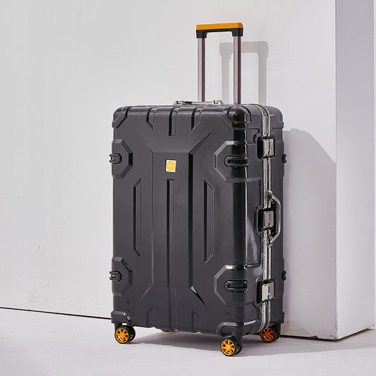 Large Capacity Aluminum Frame Luggage Suitcase with Wheels Travel Bag Durable And Wear-Resistant 20-28 Inch Rolling Suitcase
