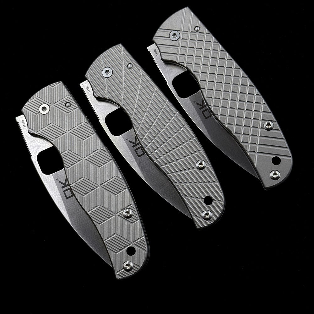 OK 229TIP Ceramic Bearing TC4 Handle %M390 Blade Knife