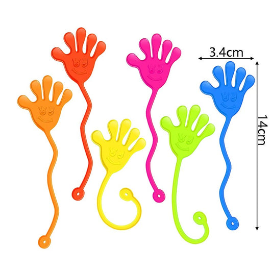 10-30pcs Sticky Hands & Spider Web Toy Stretchy Stress Relief Fidget Toys for Adult Birthday Favor Halloween Gift Supplies