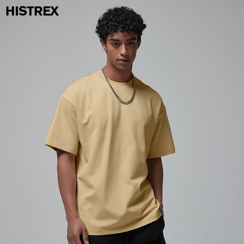 100 Heavy Weight Cotton T shirt For Men Women,Short Sleeve Plain Tops,Solid Oversized Tee Shirts,Quality Clothing 6.8oz 230gsm