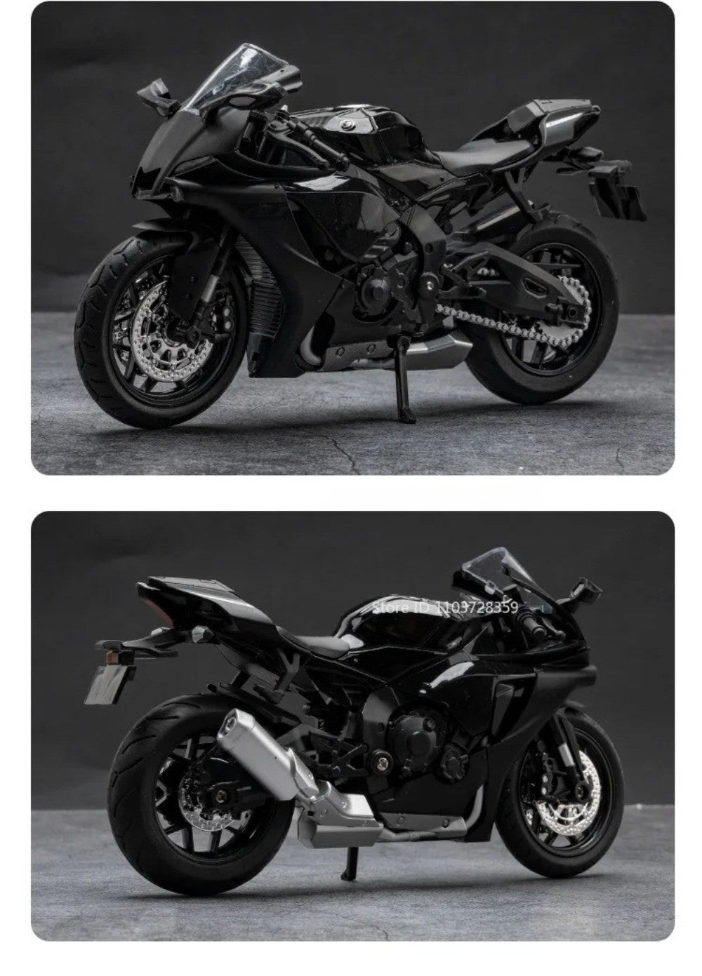 Modelos de Motocicletas 1:12 Honda CB400F R1 Carros de Brinquedo com Luz Musical Direção de Roda Miniatura de Motocicleta Ornamento de Mesa de Escritório