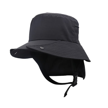 UPF50+ Men Surfing Hat Wide-brimmed Surf Cap Men Hat Breathable Brim Sunshade Quick-drying Beach Cool Cap Windproof Bucket Hat