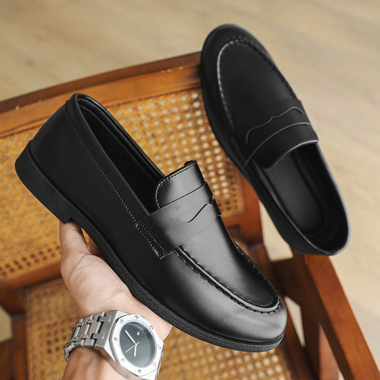 High Quality Men Loafers Comfortable Lightweight Casual Shoes Leather Dress Shoes Slip on Flat Fashion Business Shoes Moccasins