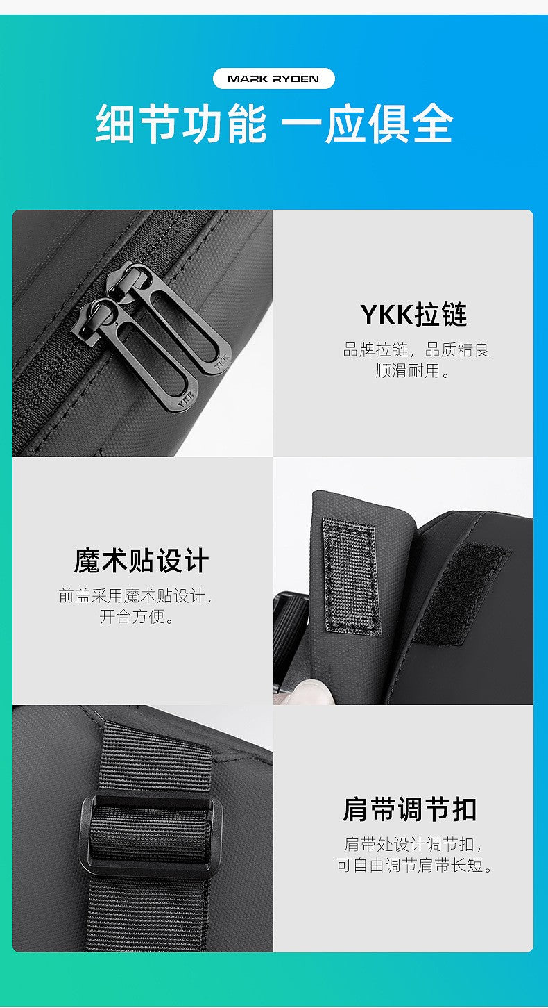 Mark Ryden Messenger Bags Men's Business Crossdody bag Travel Shoulder Bags Male Oxford Waterproof Men Sling Bag Handbag Fashion