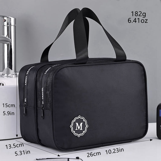 1pc dry wet separation double-layer travel storage waterproof portable large capacity makeup bag for both men and women