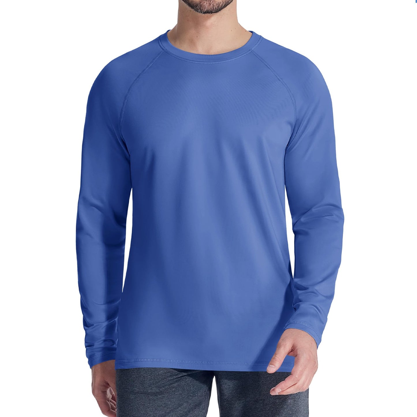 TACVASEN Fleece Lined T-shirts Mens Thermal Long Sleeve T Shirts Winter Autumn Athletic Workout Base Layer Pullover Tops Male