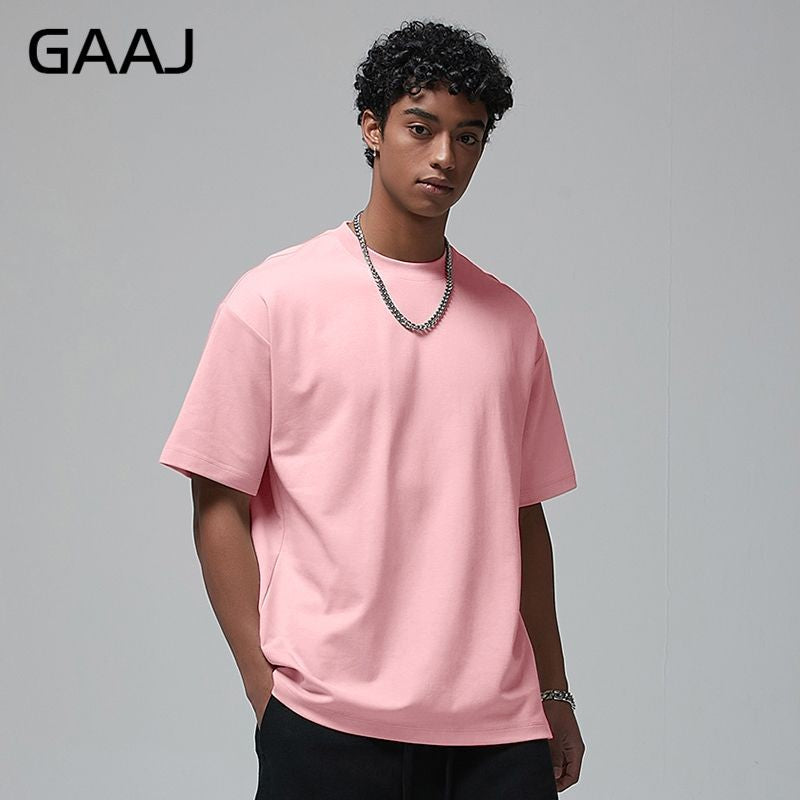100 Heavy Weight Cotton T shirt For Men Women Short Sleeve Plain Tops Solid Oversized Tee Shirts Quality Clothing 8.8oz 250gsm