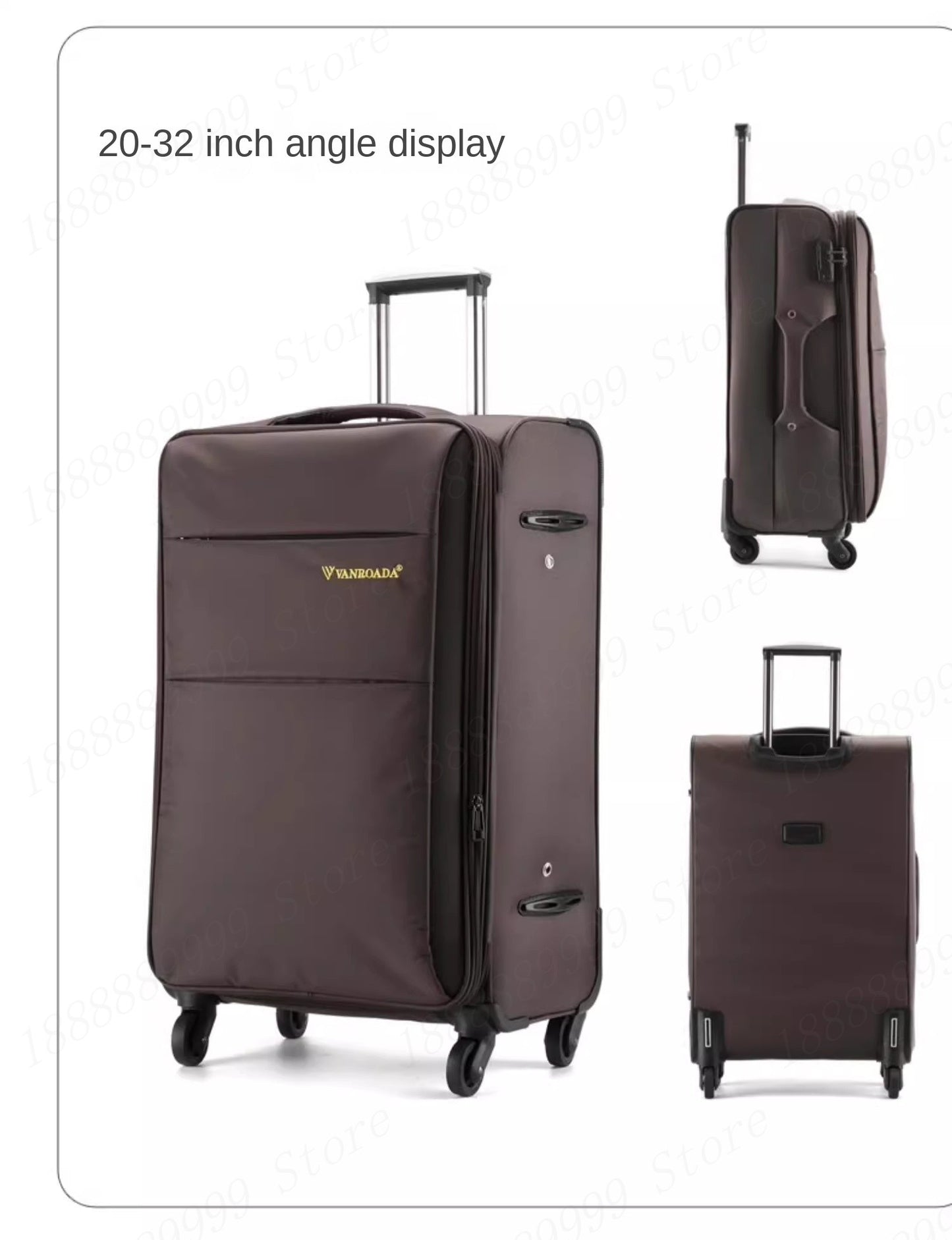 Oxford Cloth Suitcase 20/24/28/32-inch Large-Capacity Luggage Female Male Universal Wheel Business Travel Case