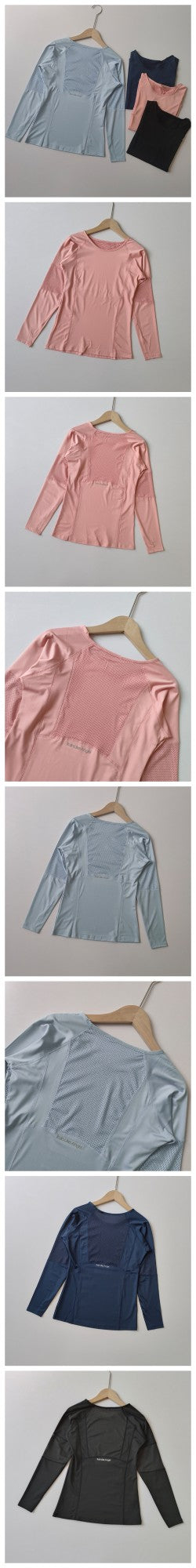 Women's Long Sleeve Workout Top Quick-Dry Slim Fit Running Shirt Breathable Yoga T-Shirt for Gym Training