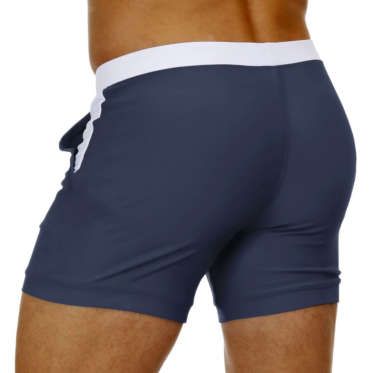 TACVASEN Summer Swimming Board Shorts Mens Beach Shorts Brief Boxer Trunks With Pocket Quick Dry Outdoor Casual Swimwear Bottoms