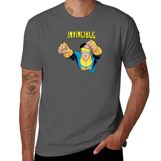 Invincible Hero Man For All Fans Comic Flight Poster T-Shirt T-Shirt men t shirt cotton 100% t shirt man plain T-Shirt