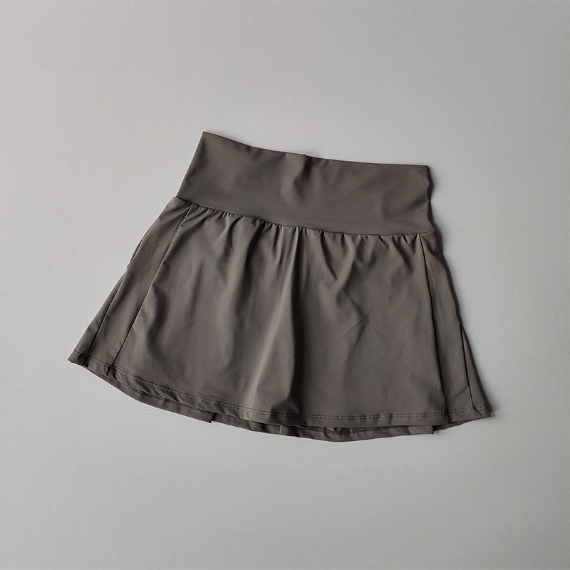 Summer High Waist Sports Short Skirt Lined Shorts Fitness Yoga Quick Dry Running