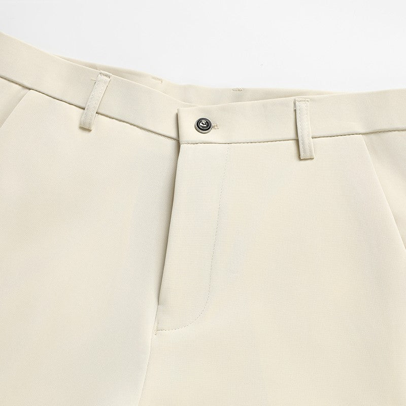 29-42 Men's Summer Pants Thin Straight Stretch Casual Pants with No Trace No Ironing Fabric Silky and Cool Feeling