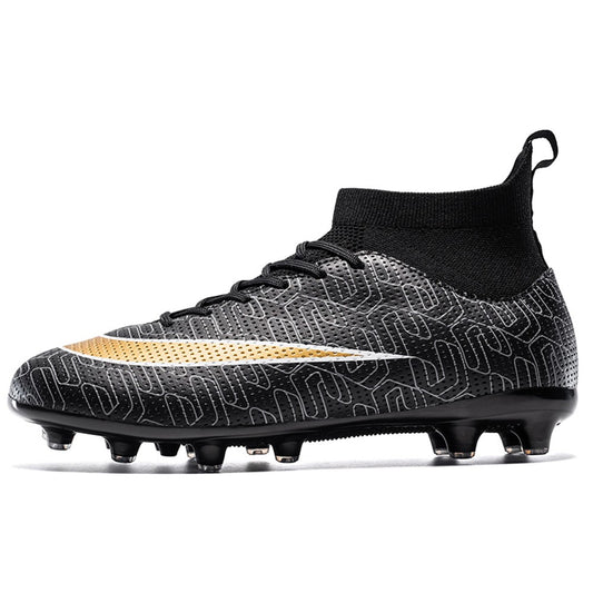 Men's and Women's Football Cleats Firm Ground Outdoor Football Shoes Lightweight Sports Sneaker Rugby Boots