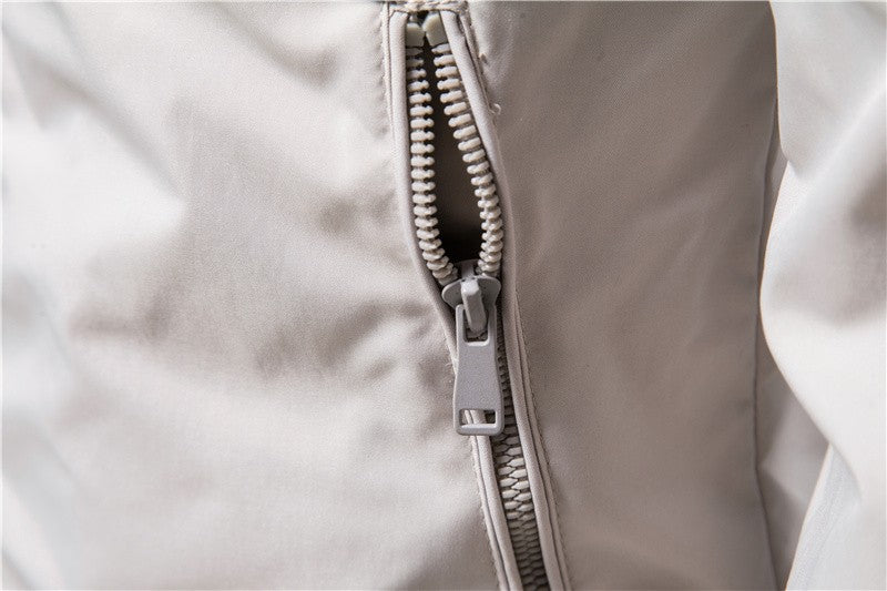 AIOPESON Solid Color Baseball Jacket Men Casual Stand Collar Bomber Mens Jackets Autumn High Quality Slim Fit Jackets for Men