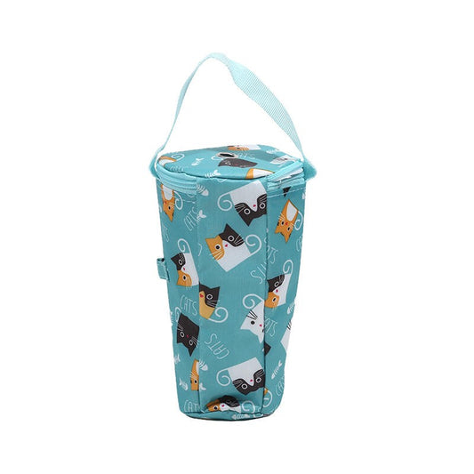 Baby Milk Bottle Insulation Bags Cartoon Portable Waterproof Feeding Bottle Thermal Bag Milk Warmer Cooler Stroller Hang Bags