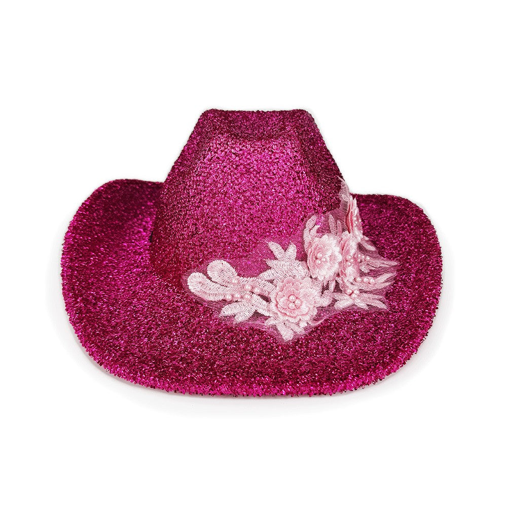 Chapéu Fedora com Flores 3D Requintado Chapéu Panamá da Moda Chapéu Fedora Bordado Chapéu Superior Feminino para Casamento Festa Roupa da Moda