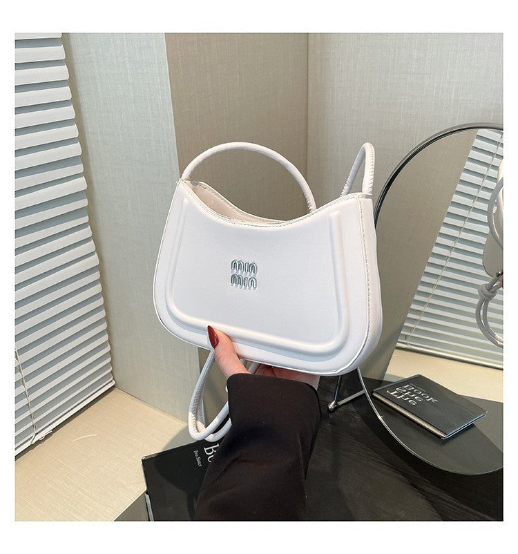 Korean style fashion niche women's crescent bag 2025 autumn new handbag, high-end multifunctional crossbody bag shoulder bag