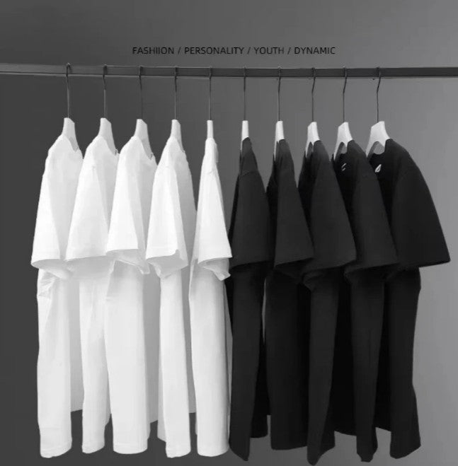 2025 Summer CHCH Cotton T-shirt Base Basic Fashion Solid Women's Short-sleeved Loose White Top Shirt Top 2k Hot