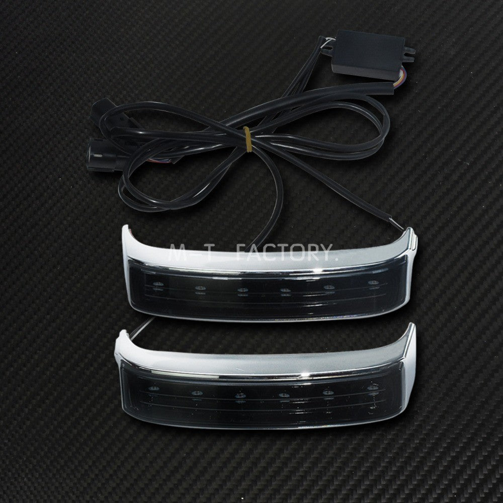Luz de Seta de Motocicleta Luz de Freio Traseira Alforje Indicadores de Cauda para Harley Street Glide Road King CVO Limited FLHX 2014-2022