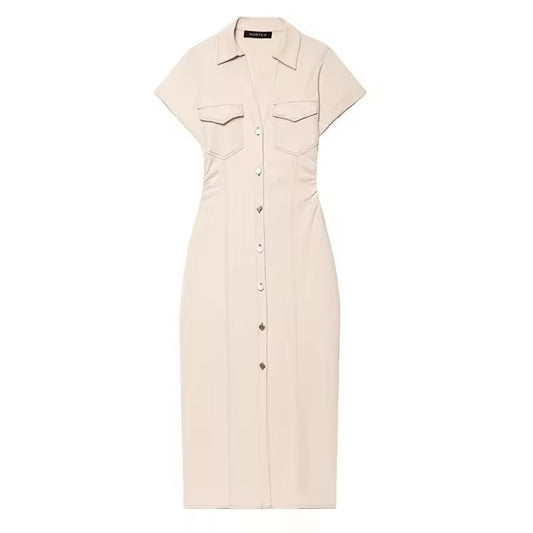 TRAF Denim Dress Women's Spring Summer Casual Long Dresses For Women 2025 New Fa