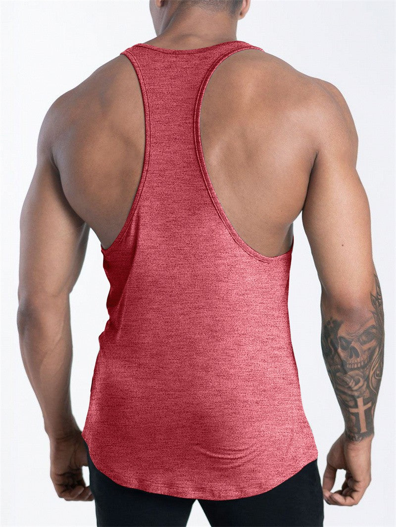 Men's Sports Fitness Tank Top Summer GYM Training Undershirt Running Basketball Quick Drying Breathable loose Tank Top men tops