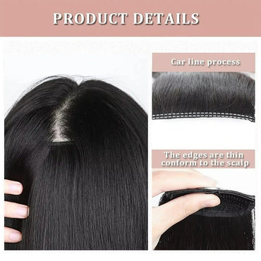 Invisible Synthetic Clip Ins Bangs Hair Extension With Secure BB Clips Short Straight Fringe Wig for Women Increase Hair Volume