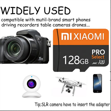 Xiaomi Real Capacity Micro TF Memory Card 2TB SD Card 128GB Memoria SD 512GB 1TB Games Video Card For Car Monitoring Micro Card