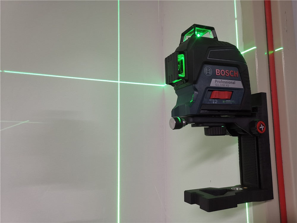 Nível a Laser Verde Bosch 12 Linhas 360 Nível a Laser GLL3-60XG Projeção de Linha de Marcação para Decoração Residencial Nível a Laser para Exterior