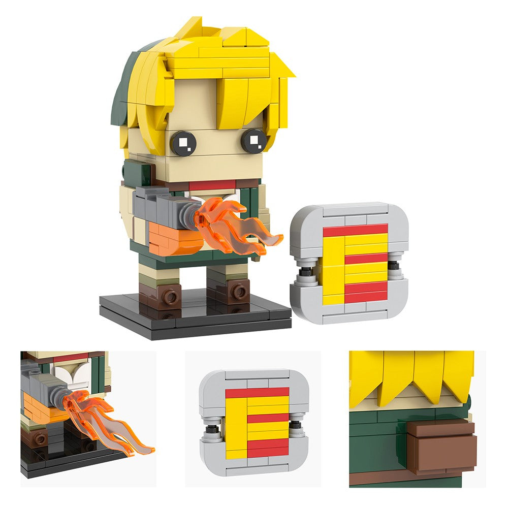 MOOXI Clássico Jogo Metal Slug Figura Brickheadzed Kit Modelo de Montagem DIY Blocos de Construção para Adultos Brinquedo Infantil MOC Presentes de Tijolo