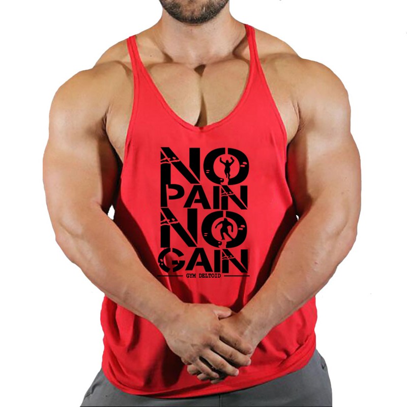 Skull Strong Print Clothing Bodybuilding Cotton Gym Tank Tops Men Sleeveless Und