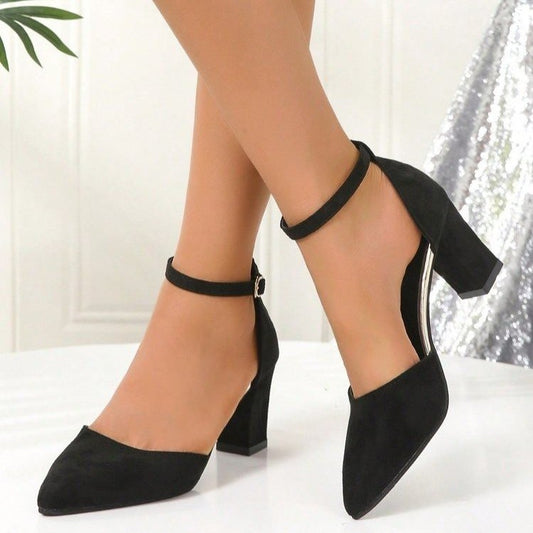 2024 Spring Summer Sandals New Women's Pointed Toe Pumps Fairy Korean Style Versatile Fashion High Heel Shoes