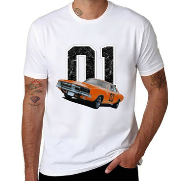 General Lee T-Shirt black cotton t-shirt plain for man package man t shirt heavy cotton T-Shirt