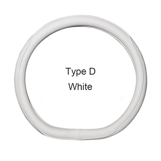 Motocovers Car Anti-Slip Leather Steering wheel Cover Universal car Steering Wheel Protective Cover Fashion Style 38cm Type O D