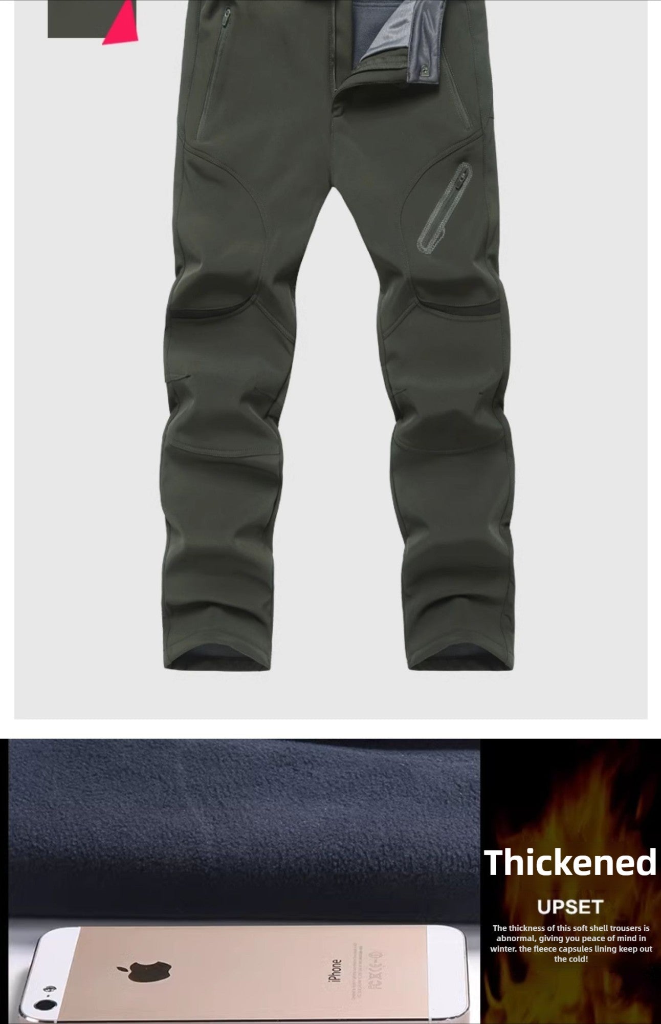 2024 Big Size Waterproof Pants Men Soft Shell Fleece Warm Trousers Male Outdoor Plus Large 9XL 4XL 8XL Work Winter Autumn Black