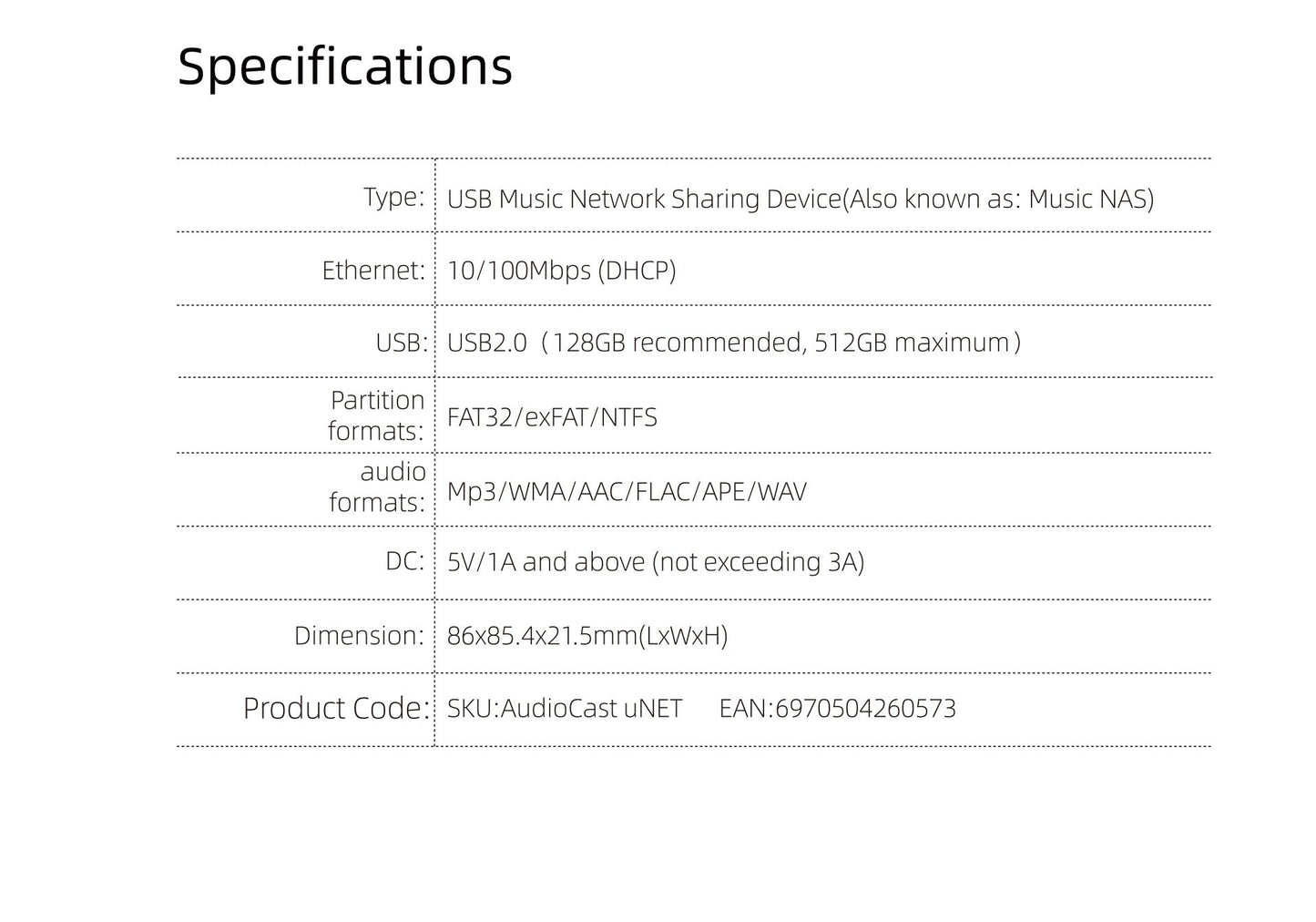 Receptor de áudio sem fio Wifi para streaming de música Audiocast Ieast pPlay M5 DLNA para adaptador de áudio Airplay com função multiroom
