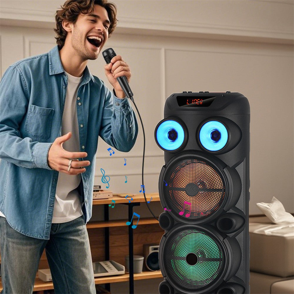 4000W Portable Bluetooth Speaker 3*8"Subwoofer Heavy Bass Sound System Party karaoke for Wireless Boombox Loud Speaker