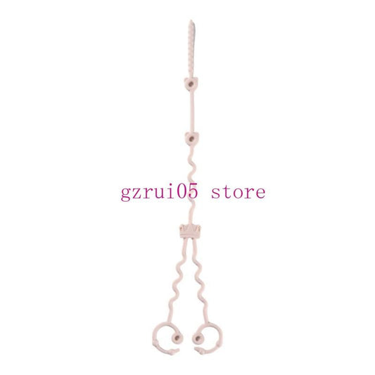 W89E Silicone Pacifier Chain Teething Toy Lanyard Rope Drop Prevention Baby Pacifier Holder Leash Infant Nursing Essential
