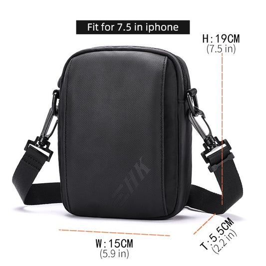 Heroic Knight Casual Men's Shoulder Bag 6.5" Phone Woman's Crossbody Bag Waterproof Men Chest Bag Outdoors Unisex Travel Pack